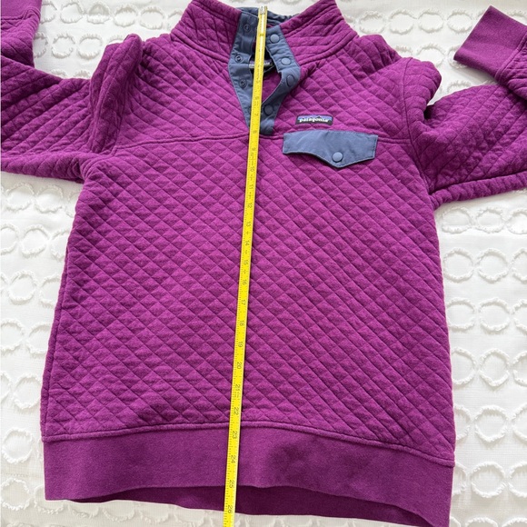 Patagonia Women’s Quilted Snap-T Pullover - Geo Purple with Slate Trim, Small - Picture 5 of 7